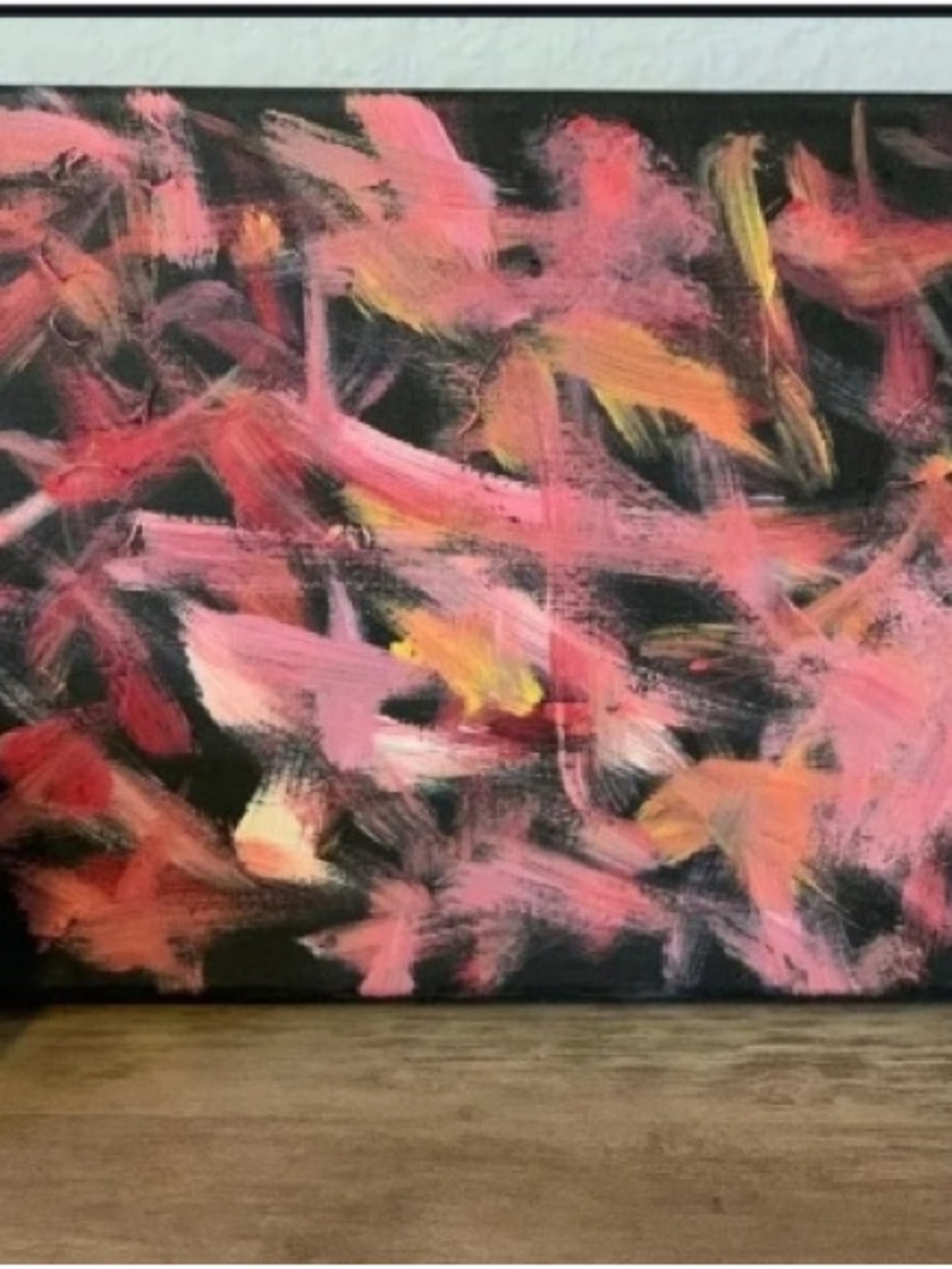 Original Abstract Painting Sober 8x10 Canvas Art